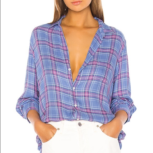 Frank & Eileen Tops - Frank & Eileen 100% Linen Lavender Flannel